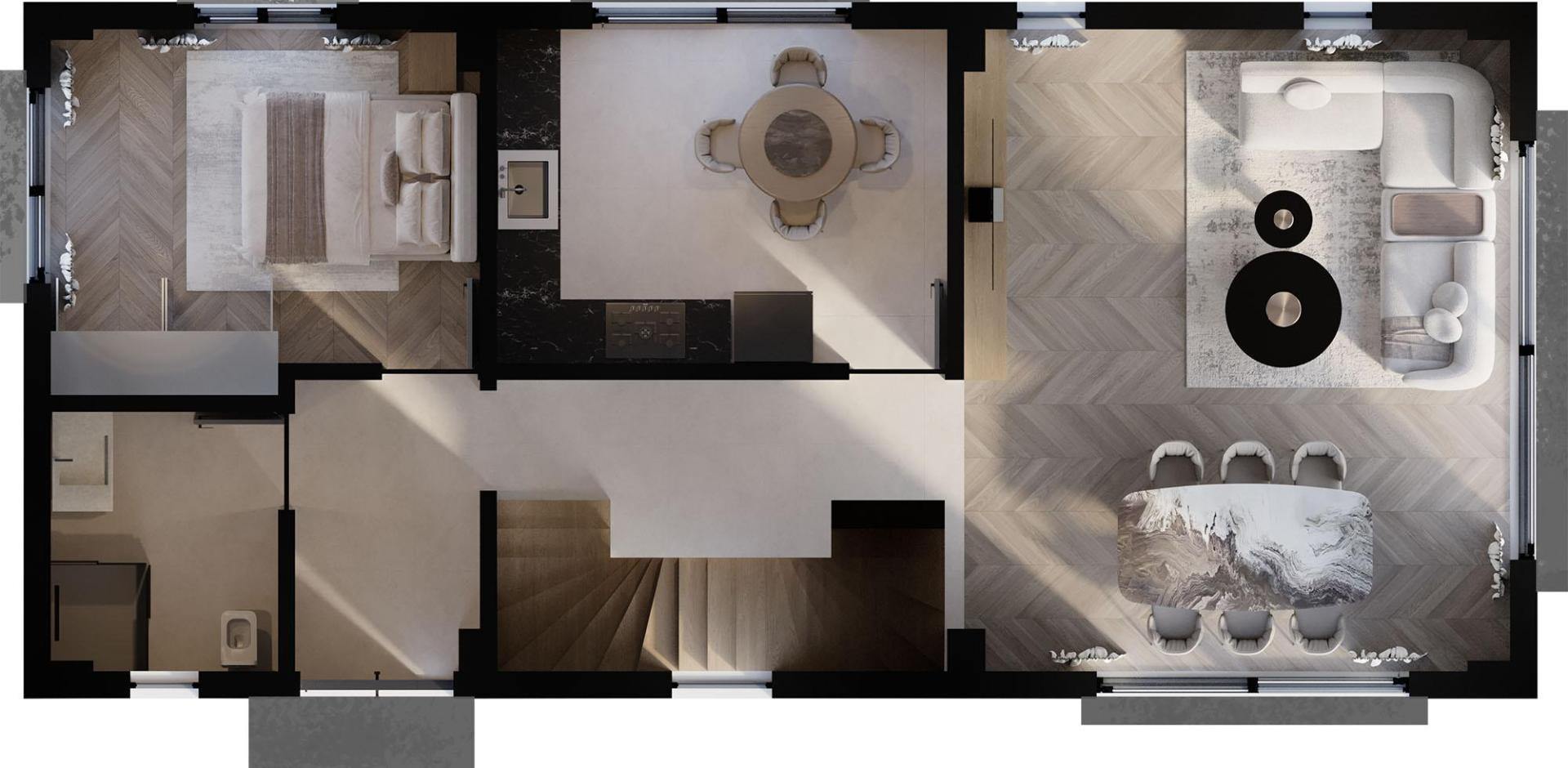 الطابق الارضي